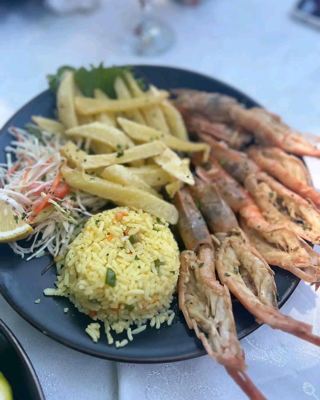Seafood plate